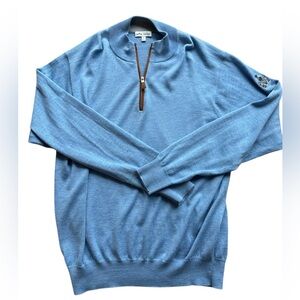 Cashmere quarter zip sweater